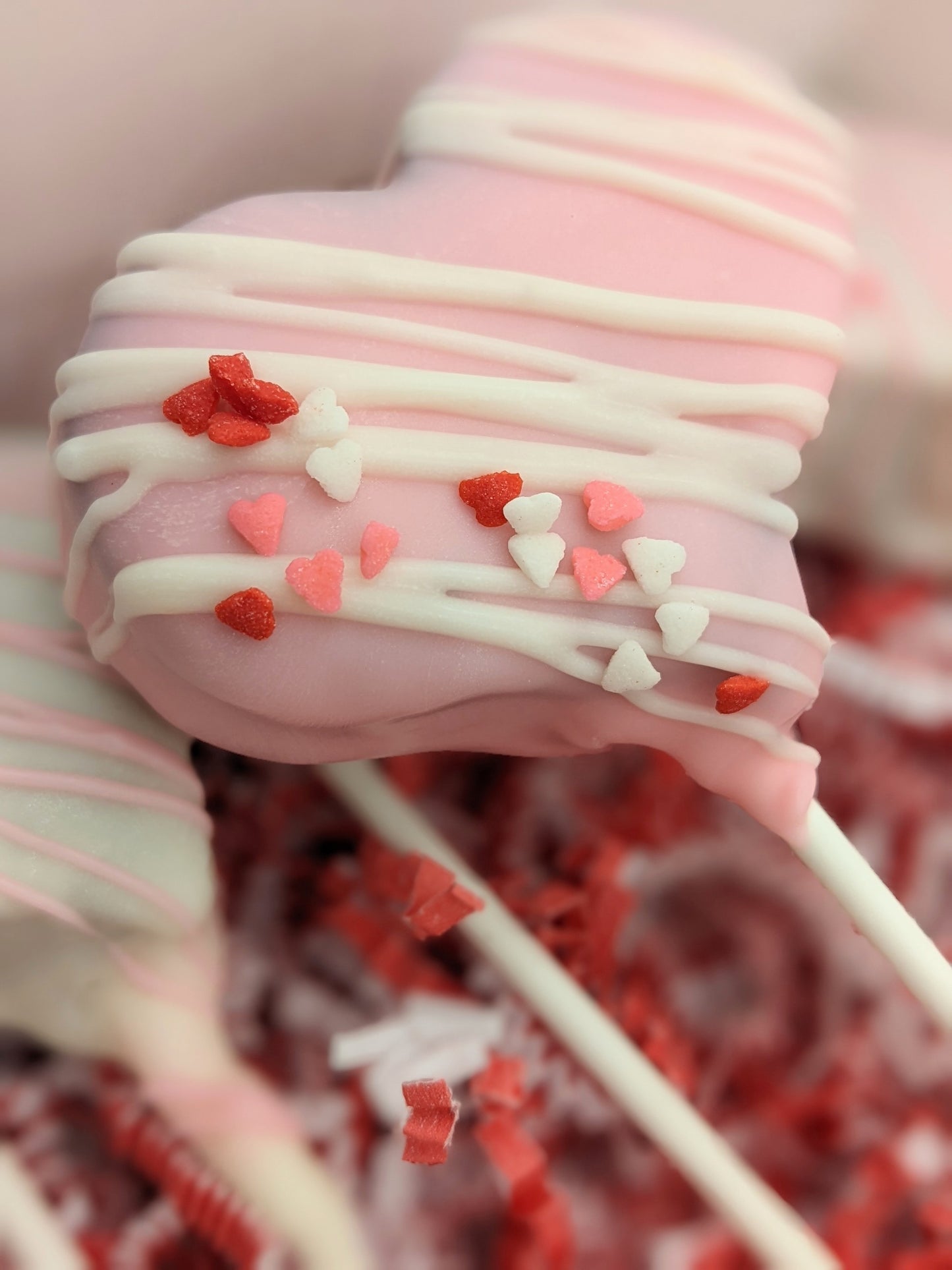 HEART CAKE POPS